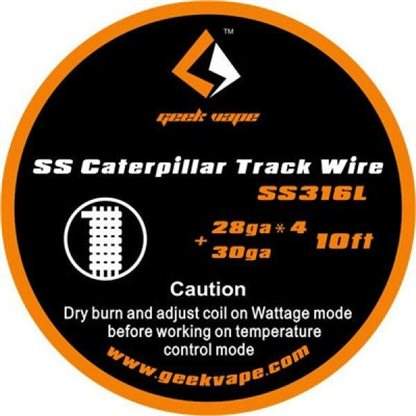 Caterpillar Track Wire SS316L Geekvape 28GAx4+30GA 3m