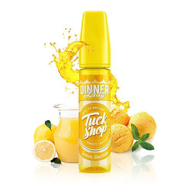 Lemon Sherbet 60ml Tuckshop Flavour Shot 60ml By Dinner Lady (γλυκό-λεμόνι)