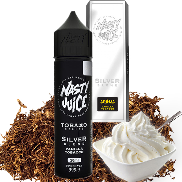 Silver Blend Nasty Juice Tobacco Series 60ml (καπνός-Κρέμα Βανίλια)