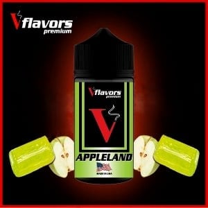 Appleland Vflavors 120 ml (πράσινο μήλο-καραμέλα)