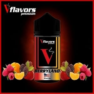 Berryland Vflavors 60 ml (κόκκινα μούρα, μανταρίνι και ωριμασμένη φράουλα)