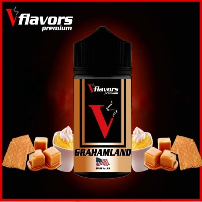 Grahamland Vflavors 120 ml (καραμέλας βουτύρου-graham cracker-κρέμα)