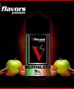 Muffinland Vflavors 60ml (πράσινο μήλο-γλυκιά κανέλα-φρέσκο ψημένο muffin!)