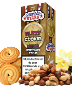 Nutty Buddy Cookie 10ml-American Stars (Μπισκότο-ξηρούς καρπούς-σοκολάτα-βανίλια)