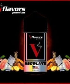 Snowland Vflavors 60 ml (παπάγια-ανανά-κόκκινο μήλο-δυόσμος)
