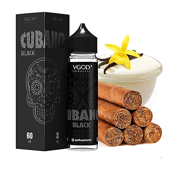 Cubano Black-VGOD 60 ml (έντονο κουβανέζικο πούρο-κρέμα βανίλια)