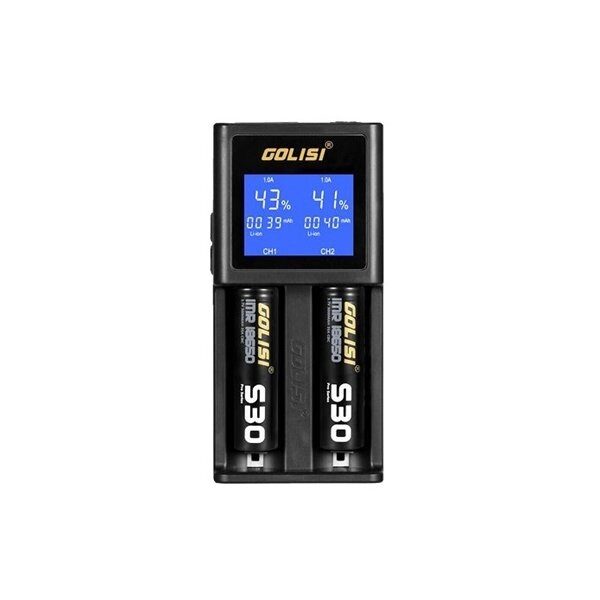 Charger S2 HD LCD - Golisi Charger 2 Battery Slots