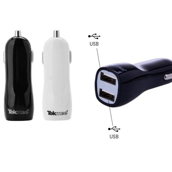 Φορτιστής -Ανταπτορας αυτοκινήτου USB Car Charger Duo 2.1A - Tekmee