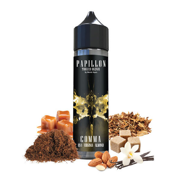 Comma RY4 - Papillon Flavour Shot 60ml (καραμέλα-βανίλια του RY4 και έντονα καπνική γεύση του Virginia)