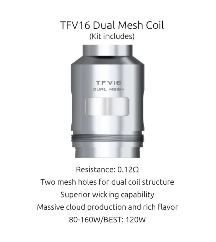Tfv16 Dual Mesh 0.12 ohm Coil Smok