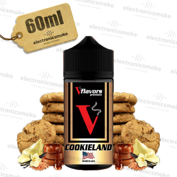Cookieland Vflavors 60 ml (μπισκότο-βανίλια-καραμέλα)