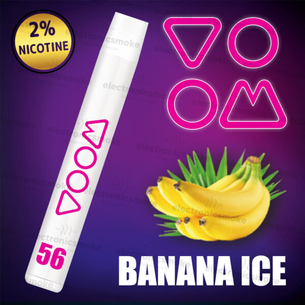 VOOM 56 BANANA - ICE 1200 puffs – ME Νικοτίνη Disposable 20mg - ( Μπανάνα - Μέντα )