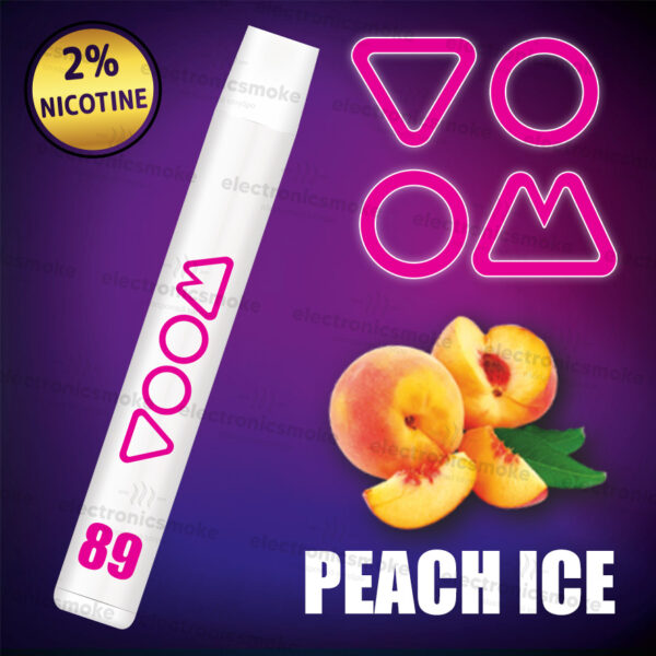 VOOM 89 PEACE ICE 1200 puffs – ME Νικοτίνη Disposable 20mg - ( Ροδάκινο - Μέντα )