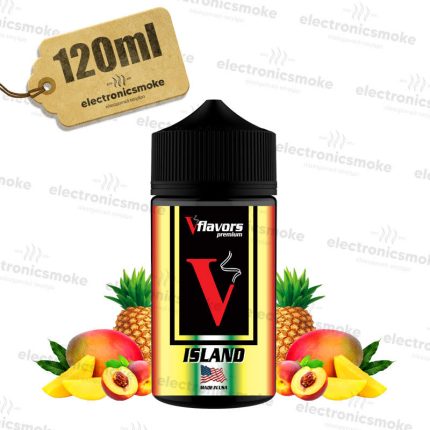 Island vflavors 120 ml Flavour Shots ( ροδάκινο - ανανά - μάνγκο )
