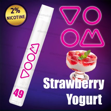 Strawberry Yogurt - Voom 49 - 1200 puffs – ME Νικοτίνη Disposable 20mg