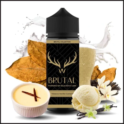 Tobacco Vanilla Custard - Brutal Flavorshot Blackout -120ml