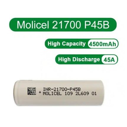 Molicel Battery 21700 P45B 4500mAh 45A
