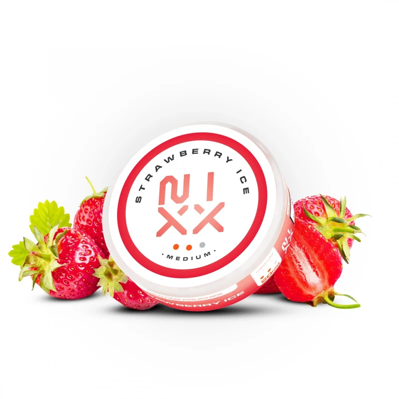 Strawberry Ice Slim 20mg - 24pcs - Nicotine Pouch - Nixx